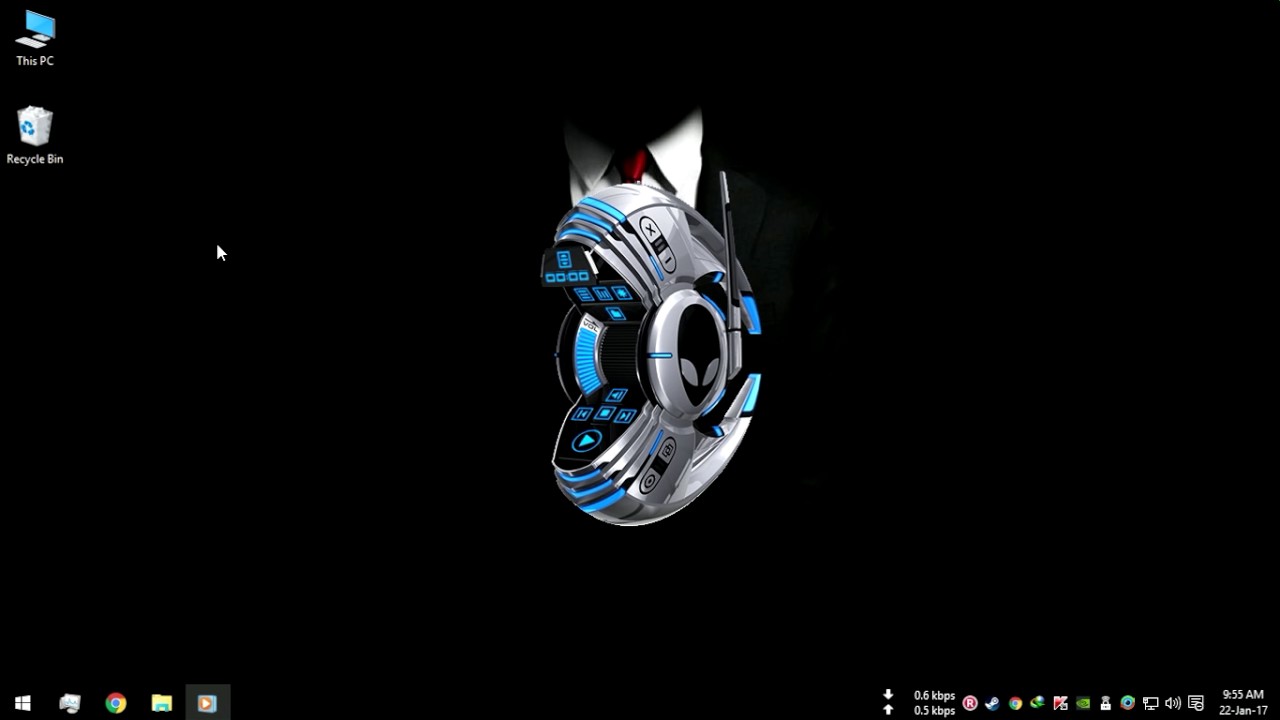 alienware invader windows media player 11 and 10 skin free download